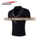 Fashion Bodybuilding Eco-Friendly Men Black Polo Shirt