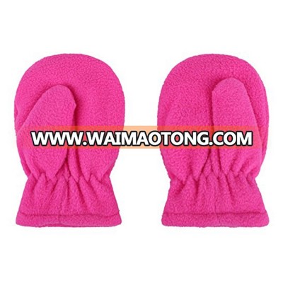 fashional cute warm soft cozy kid winter hat gloves set