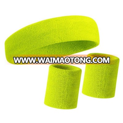 Sports Athletic Fitness Exercise Team Terry Cotton Cloth Sweatband