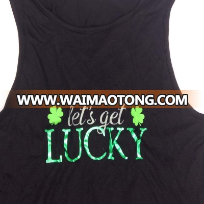 Women's Performance Racerback Tank/lady tank with screen printing