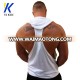 Muscle active men bodybuilding hoodie singlet fitness racerback polyester gym oversized sleeveless hoody tank top